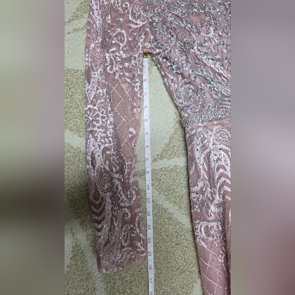 Pink modest evening gown - Picture 3 of 6